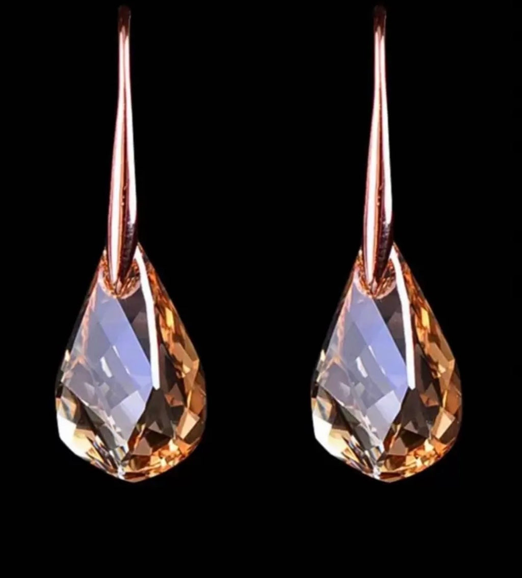 Tulip Crystal Dangle Earring