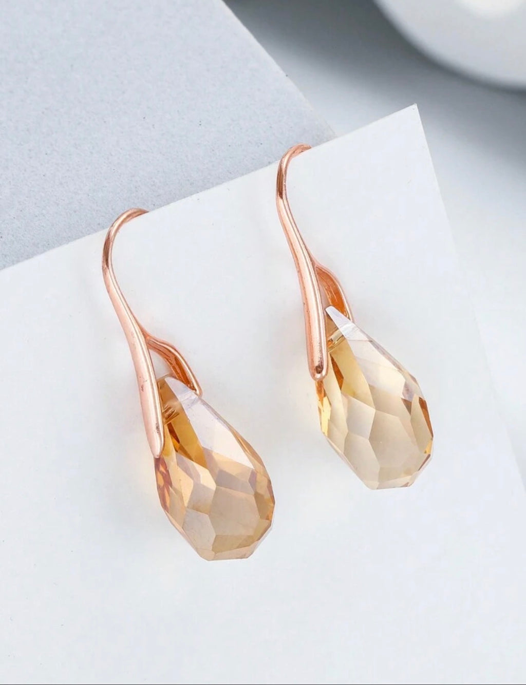 Tulip Crystal Dangle Earring