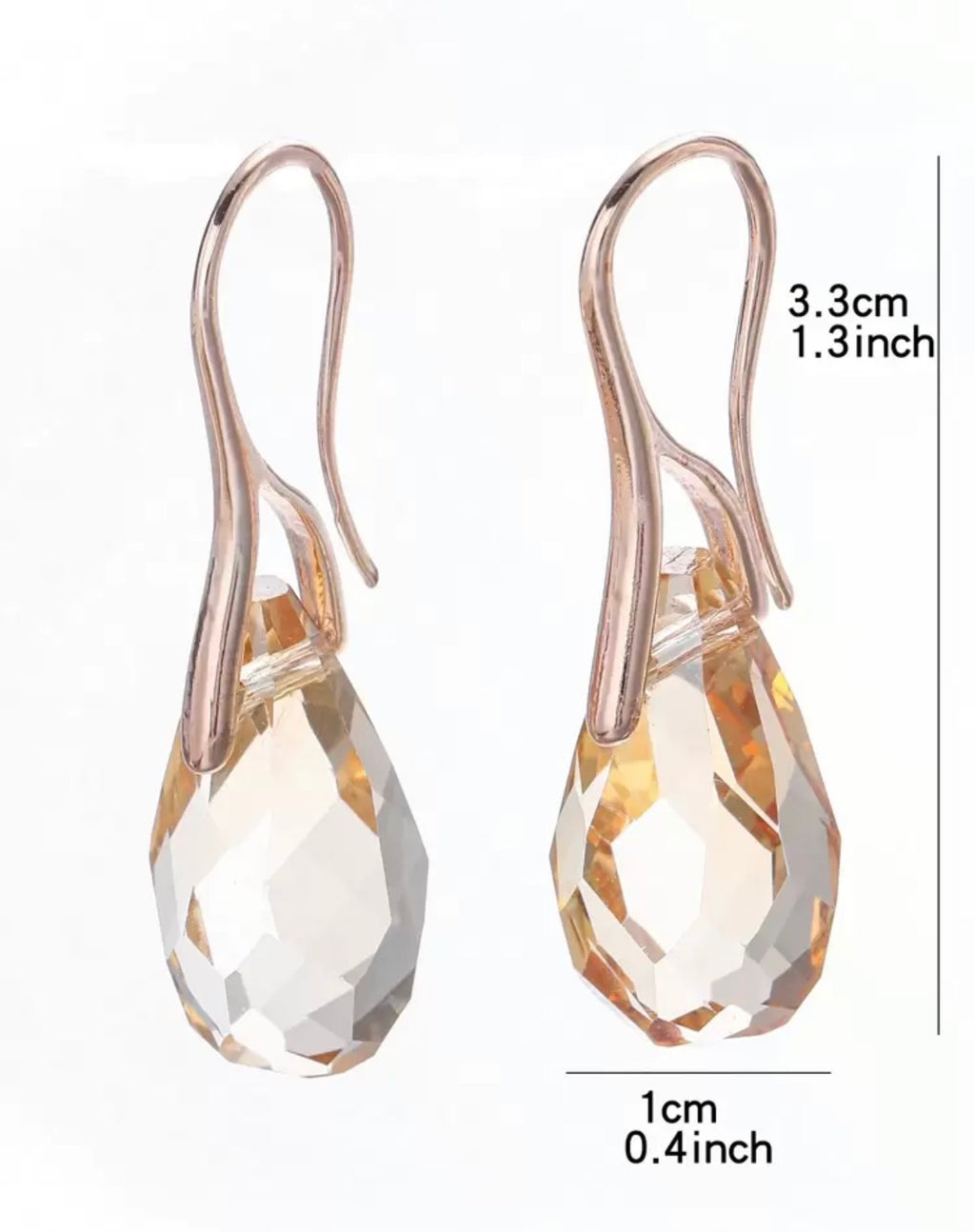 Tulip Crystal Dangle Earring